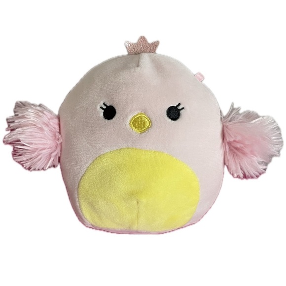 Squishmallow Harmony Pink Swan Bird with Sparkle Crown Plush 5” - Picture 1 of 4